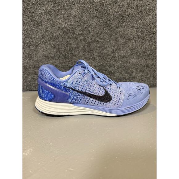 Nike LunarGlide 7 Ocean Fog/Black-Blue Grey-Sail Shoes, Size 8.5, Pre-owned - Picture 3 of 9